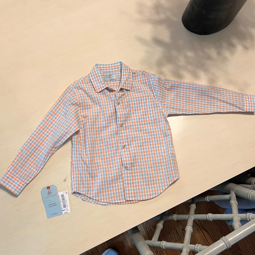 Class Club boys polo button up collared shirt. Size 4/5.